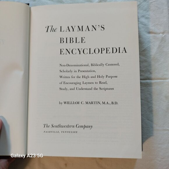 The Laymans Bible Encyclopedia 1964 Hardcover By William C. Martin - Picture 2 of 5